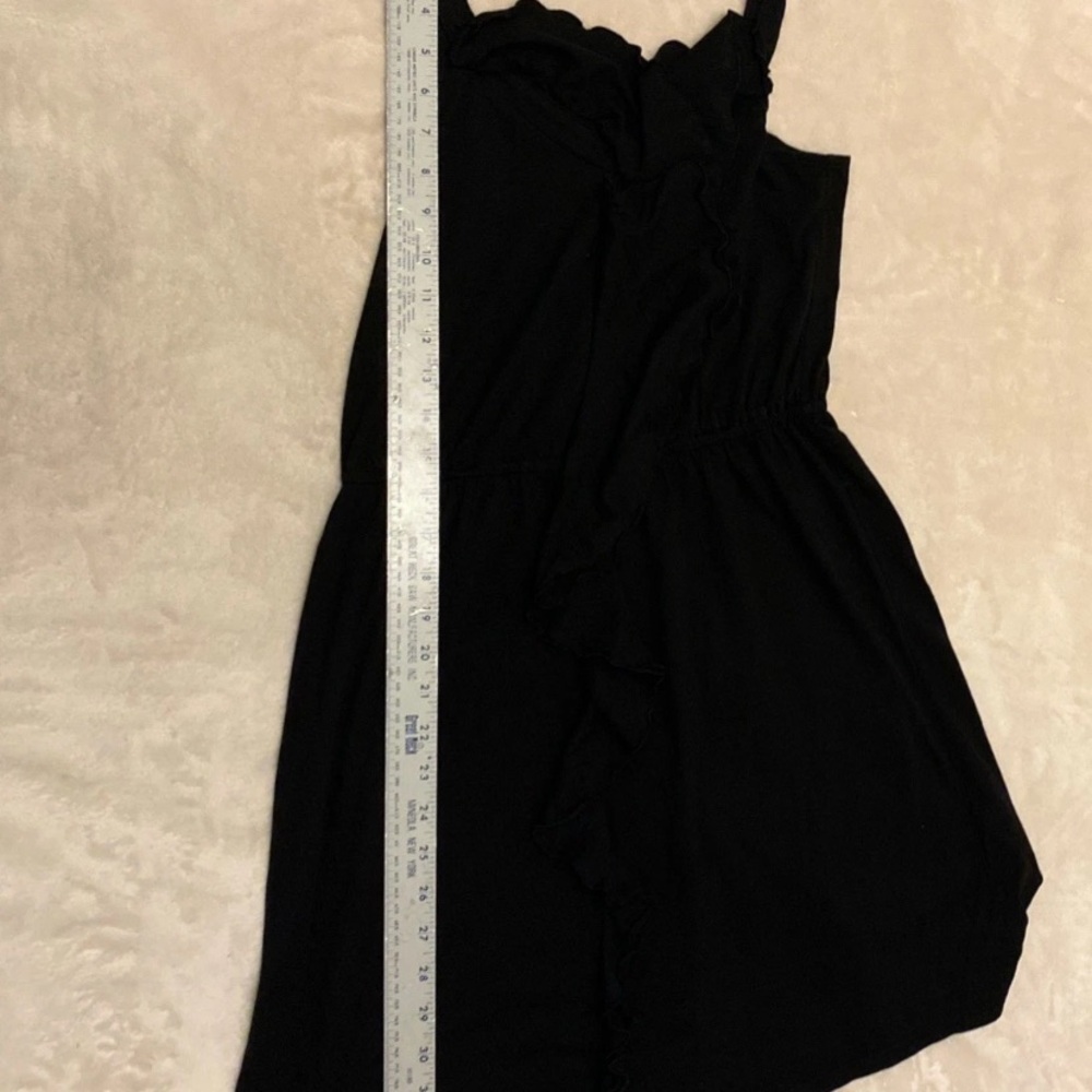 Express Black Ruffle Midi Dress - Picture 10 of 11